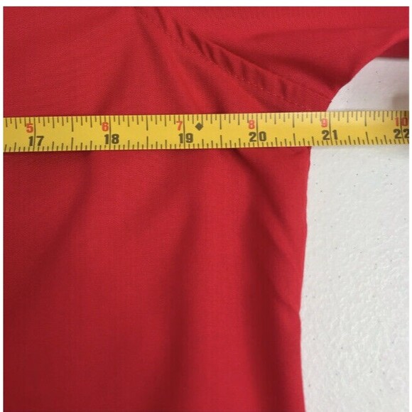 NWT Las Olas Crisp Red Lighthouse Rhinestone Collar 3/4 Sleeve Blouse Small - Picture 10 of 13